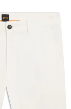 Slim-Fit Hose aus überfärbtem elastischem Satin