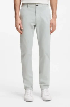 Slim-Fit Hose aus überfärbtem elastischem Satin