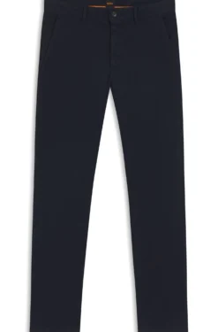 Slim-Fit Hose aus überfärbtem elastischem Satin