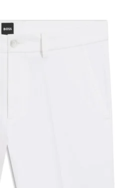 Slim-Fit Hose aus elastischer Baumwoll-Gabardine