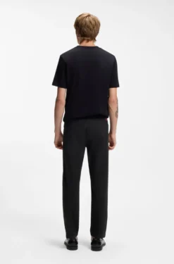 Slim-Fit Hose aus elastischer Baumwoll-Gabardine
