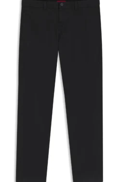 Slim-Fit Hose aus elastischer Baumwoll-Gabardine