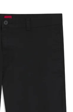 Slim-Fit Hose aus elastischer Baumwoll-Gabardine