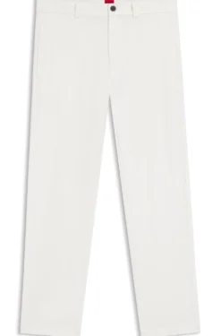 Slim-Fit Hose aus elastischer Baumwoll-Gabardine