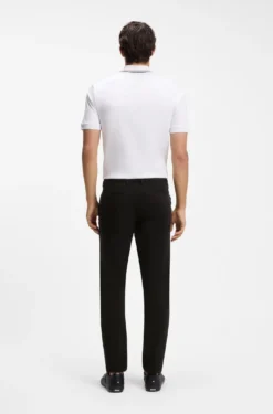 Slim-Fit Hose aus elastischer Baumwoll-Gabardine