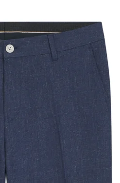 Slim-Fit Hose aus Leinen-Mix