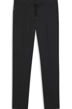 Slim-Fit Hose aus Schurwoll-Mix mit Seide