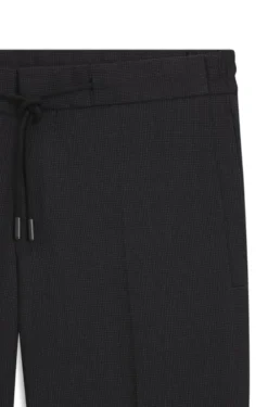 Slim-Fit Hose aus Schurwoll-Mix mit Seide