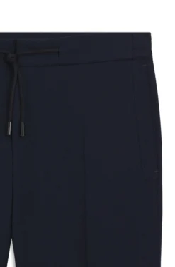 Slim-Fit Hose aus Schurwoll-Mix mit Seide