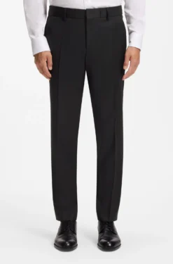 Slim-Fit Hose aus Schurwoll-Serge