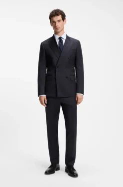 Slim-Fit Hose aus Schurwoll-Serge