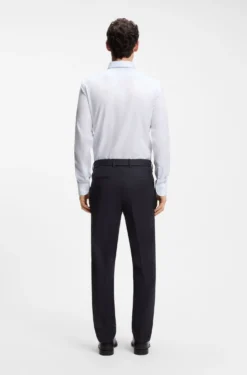 Slim-Fit Hose aus Schurwoll-Serge