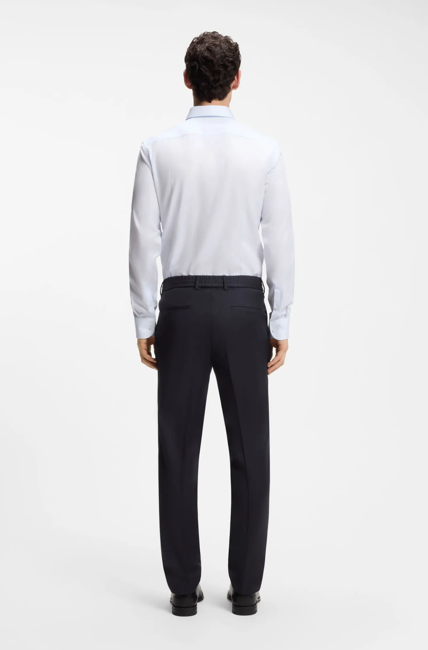 Slim-Fit Hose aus Schurwoll-Serge