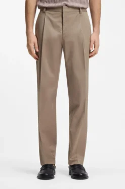 Slim-Fit Hose aus Stretch-Baumwolle mit Paper-Touch