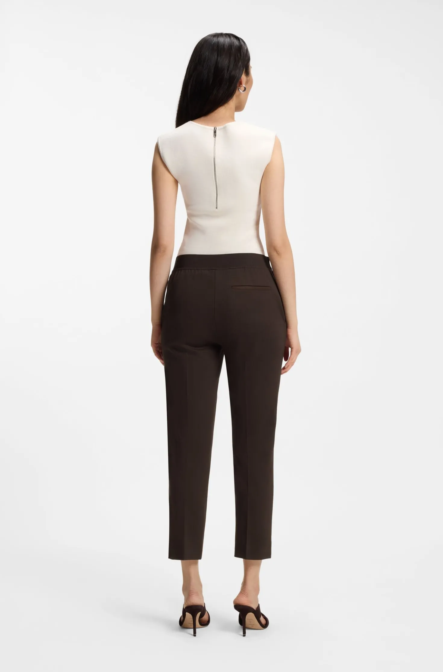 Slim-Fit Hose aus Stretch-Jersey