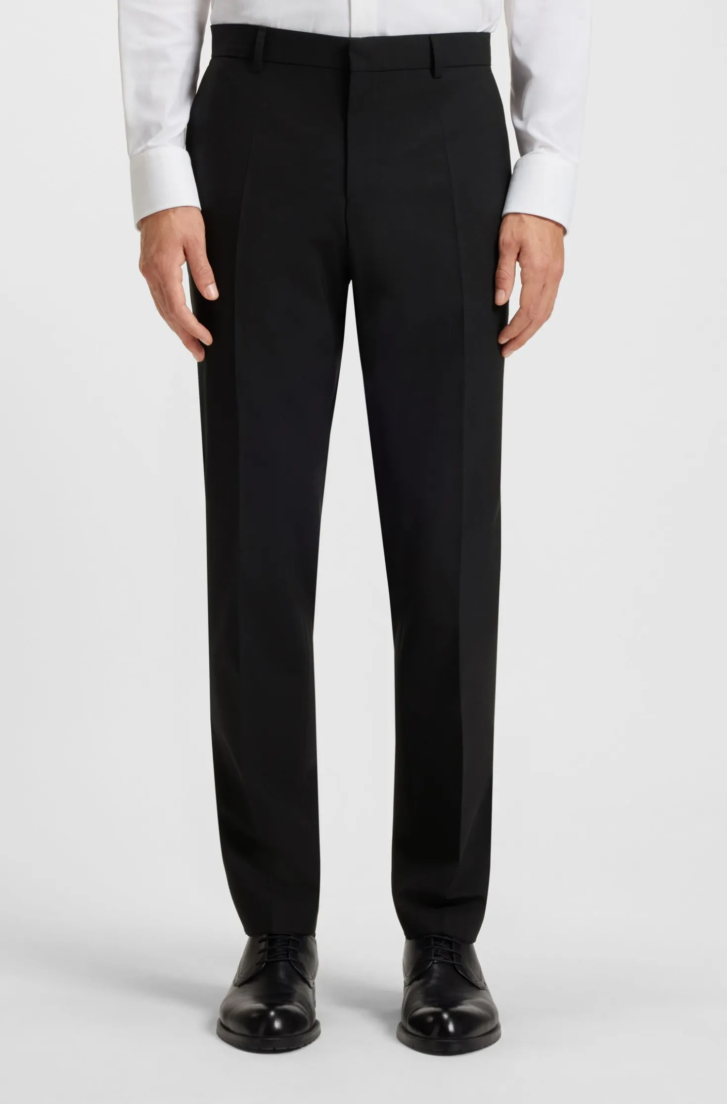 Slim-Fit Hose aus Stretch-Wolle
