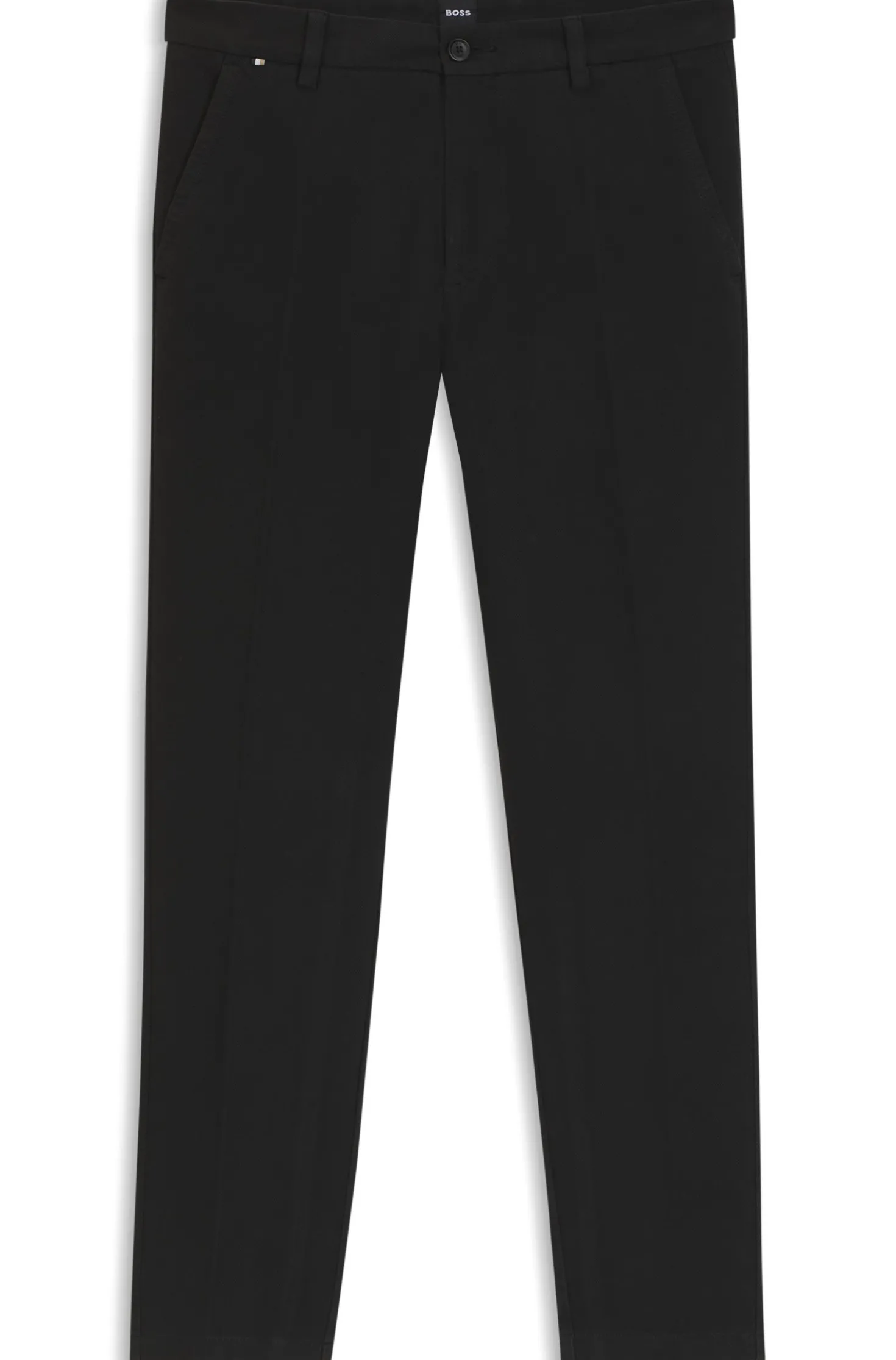 Slim-Fit Hose aus strukturierter Stretch-Baumwolle