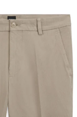 Slim-Fit Hose aus strukturierter Stretch-Baumwolle