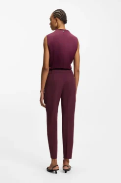 Slim-Fit Hose mit Reißverschluss am Saum