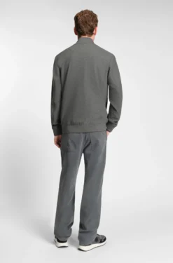 Slim-Fit Jacke aus gebürstetem Stretch-Flanell