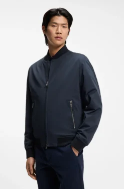 Slim-Fit Jacke aus Performance-Stretch-Jersey