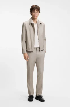 Slim-Fit Jacke aus Stretch-Twill