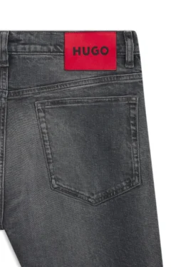 Slim-Fit Jeans aus grauem Stretch-Denim