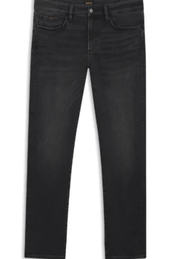 Slim-Fit Jeans aus schwarzem Performance-Denim