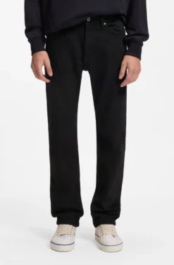 Slim-Fit Jeans aus schwarzem Stretch-Denim