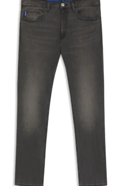 Slim-Fit Jeans aus Stretch-Denim mit schwarzer Waschung