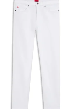 Slim-Fit Jeans aus weißem Stretch-Denim