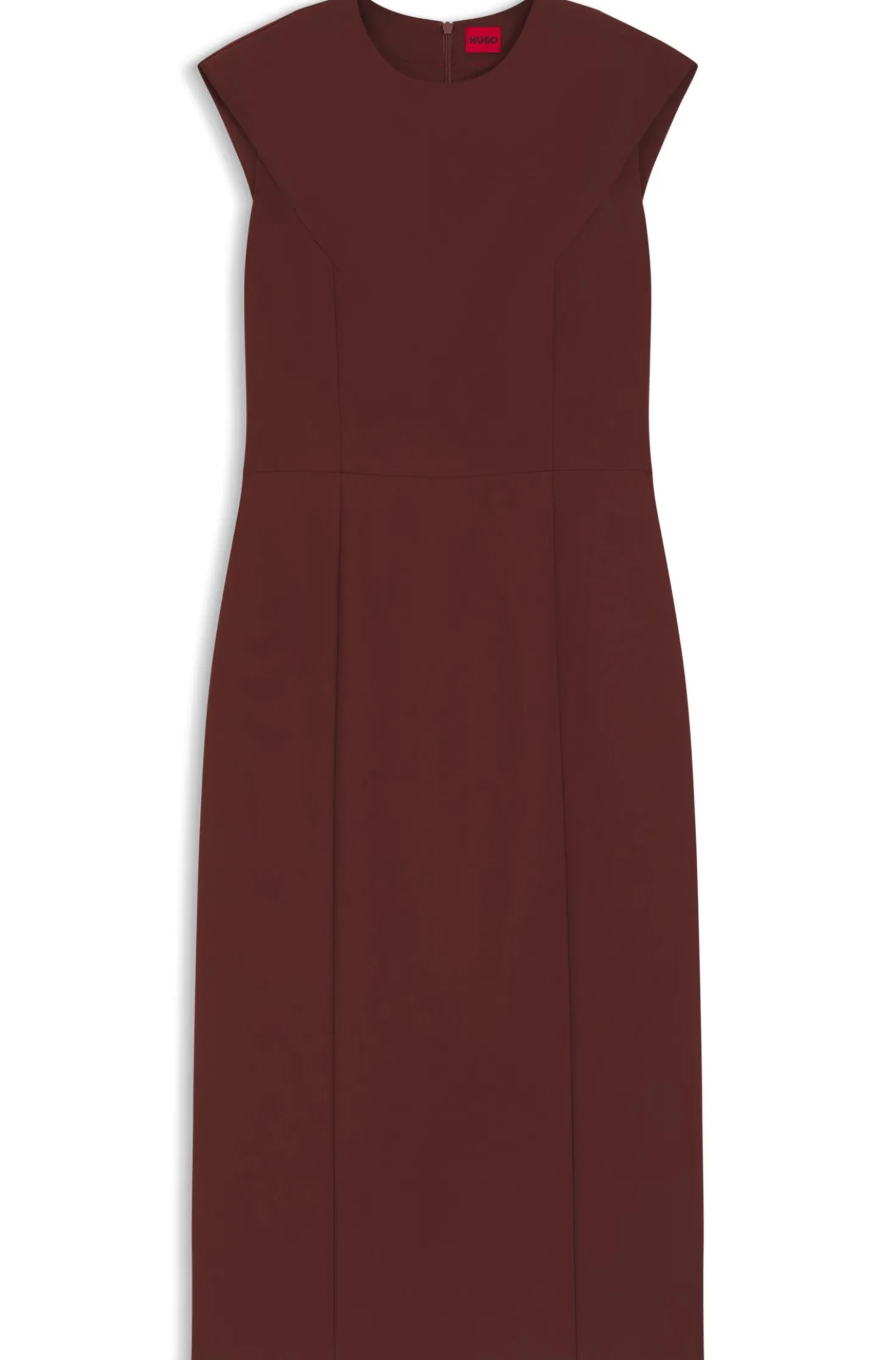 Slim-Fit Kleid mit Flügelärmeln