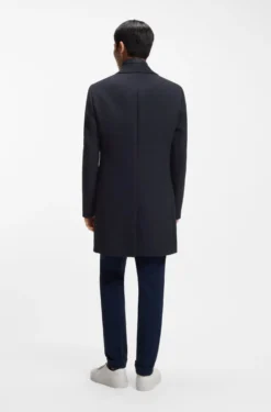 Slim-Fit Mantel aus Baumwoll-Mix mit herausnehmbarem, gepolstertem Innen-Layer