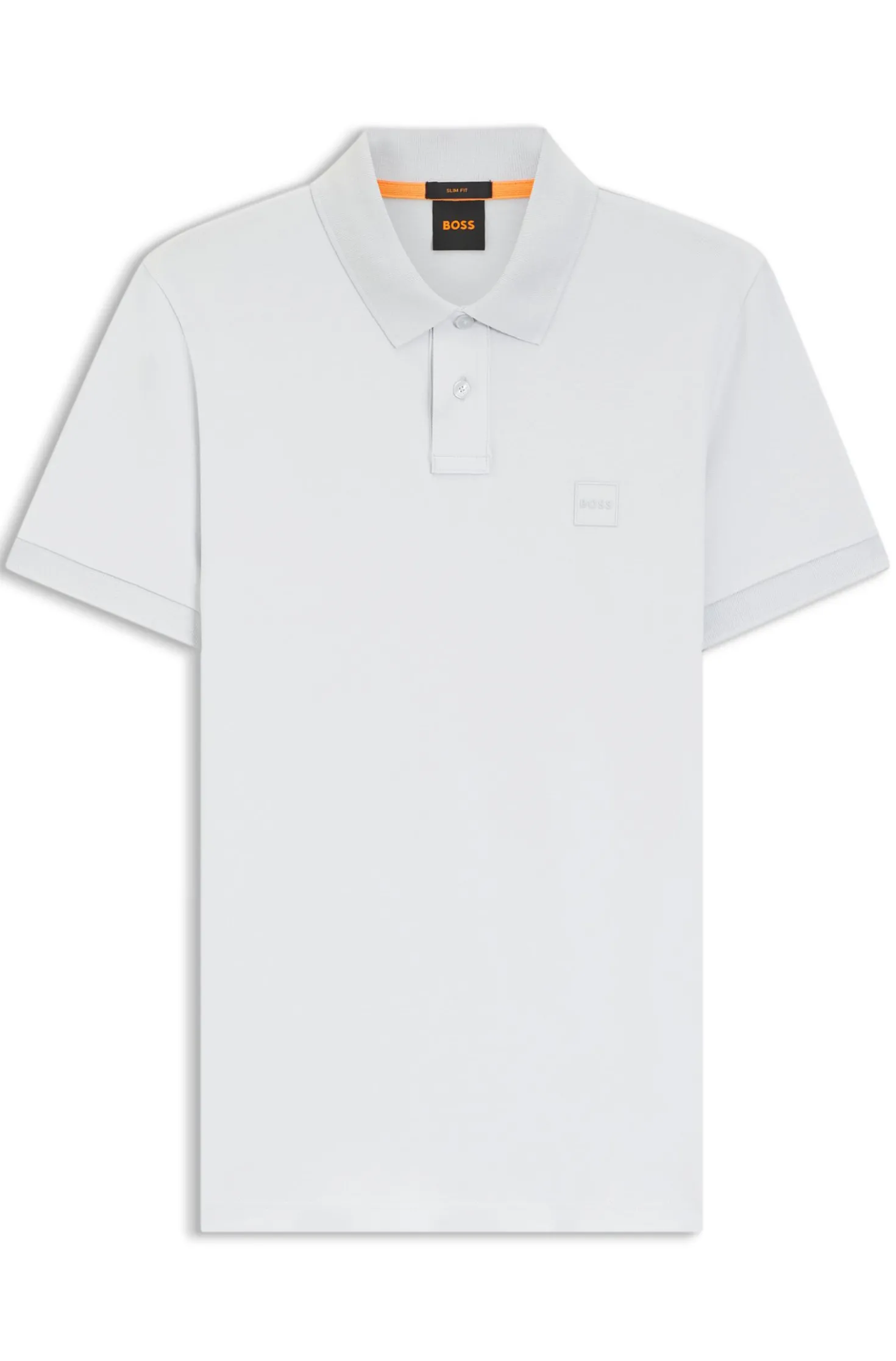 Slim-Fit Polohemd aus Stretch-Baumwolle mit Logo-Aufnäher
