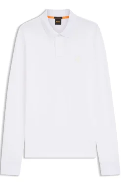 Slim-Fit Poloshirt aus elastischem Baumwoll-Piqué