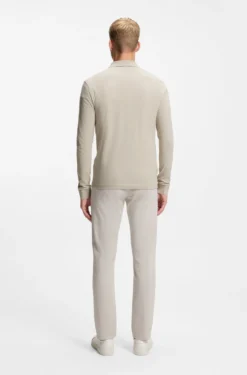 Slim-Fit Poloshirt aus elastischem Baumwoll-Piqué