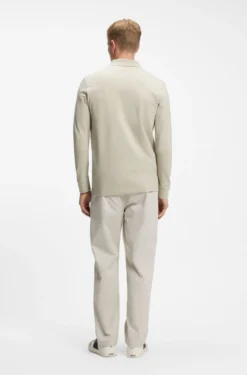 Slim-Fit Poloshirt aus elastischem Baumwoll-Piqué