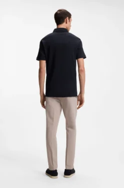 Slim-Fit Poloshirt aus Interlock-Baumwolle