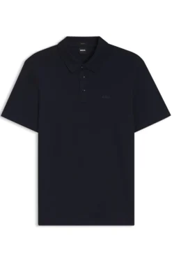 Slim-Fit Poloshirt aus Interlock-Baumwolle