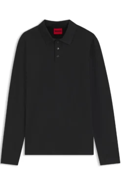 Slim-Fit Poloshirt aus merzerisierter Baumwolle