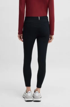 Slim-Fit Reithose mit Kniebesatz