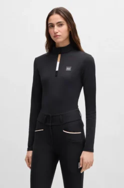 Slim-Fit Reitsport-Trainingsshirt aus Super-Stretch-Gewebe