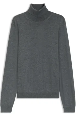 Slim-Fit Rollkragenpullover aus extrafeiner Merinowolle