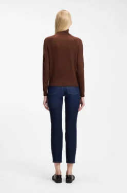 Slim-Fit Rollkragenpullover aus extrafeiner Merinowolle