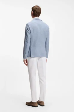 Slim-Fit Sakko aus fein gemustertem Gewebe