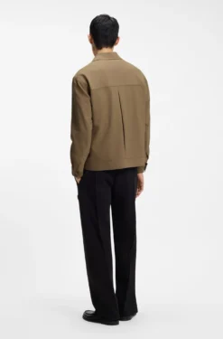 Slim-Fit Sakko aus knitterfreiem Twill