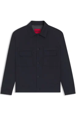Slim-Fit Sakko aus knitterfreiem Twill