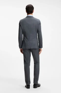Slim-Fit Sakko aus Schurwolle, Seide und Leinen