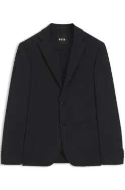 Slim-Fit Sakko aus Stretch-Seersucker