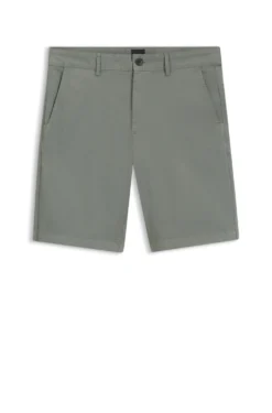 Slim-Fit Shorts aus elastischem Baumwoll-Twill